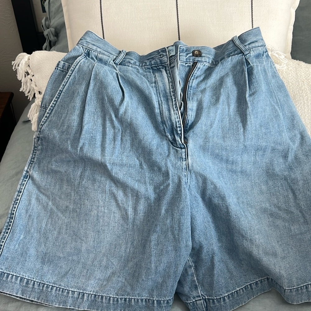 Vintage High Waisted Cotton Shorts